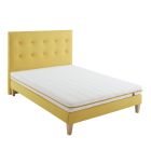 Ensemble matelas mousse, sommier, pieds et tête de lit Aurore 200 - SOMEO