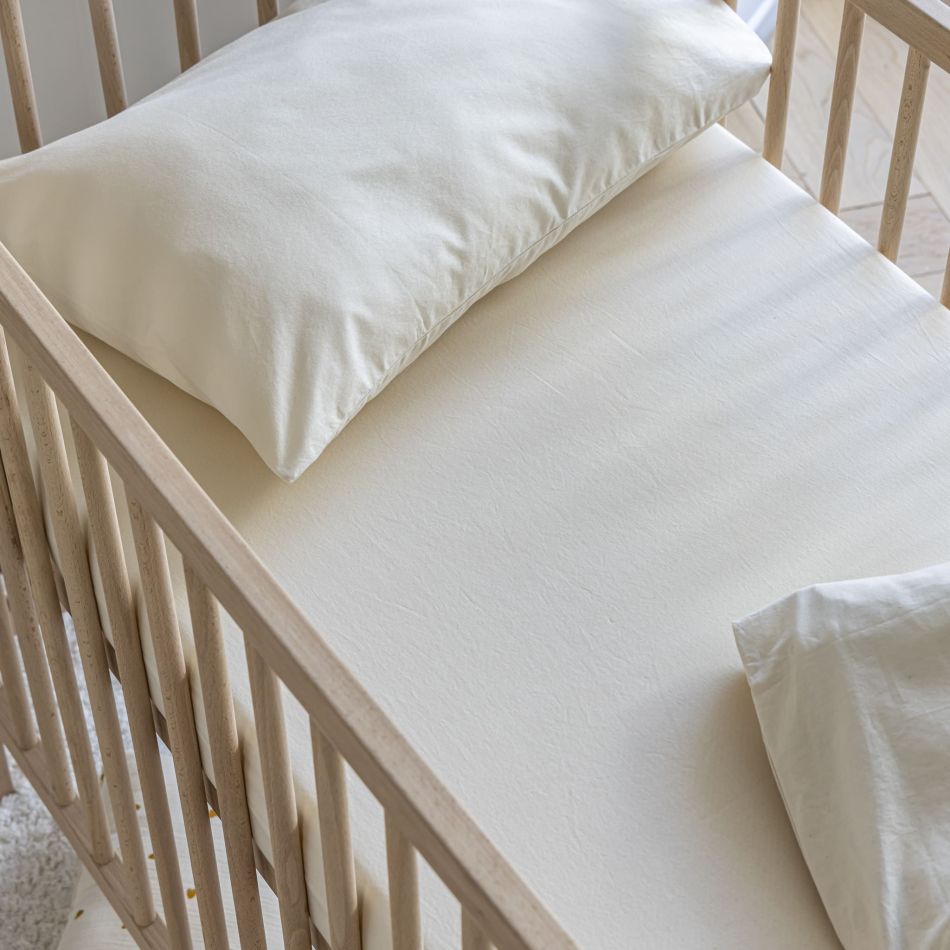 Drap housse bebe coton lave SOMEO