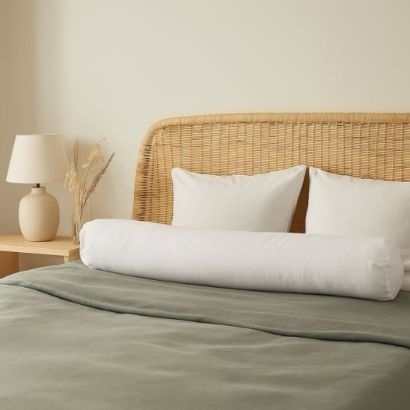 Traversin anti-acariens enveloppe 100% coton