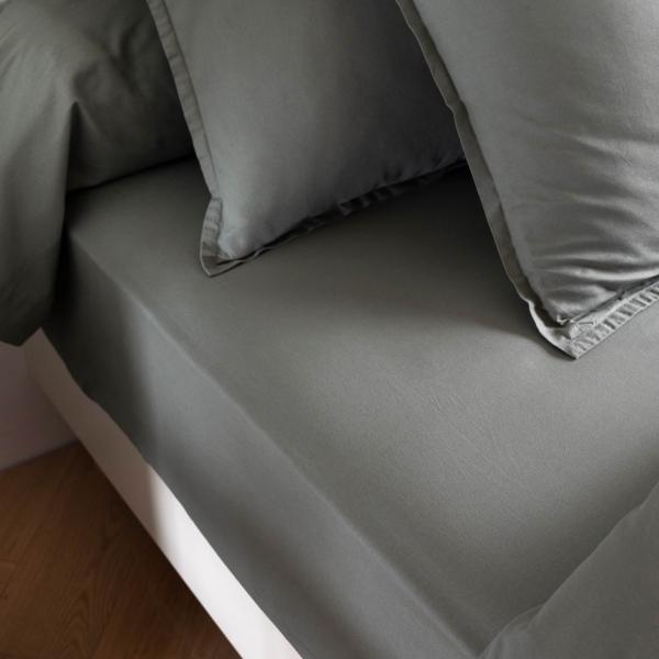 Drap housse coton lavé bonnet 30 cm - SOMEO DAS