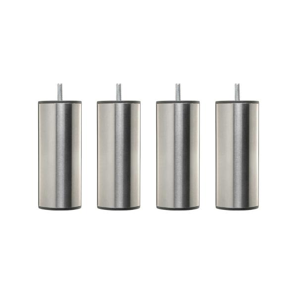 4 pieds cylindriques inox 15 cm DAS