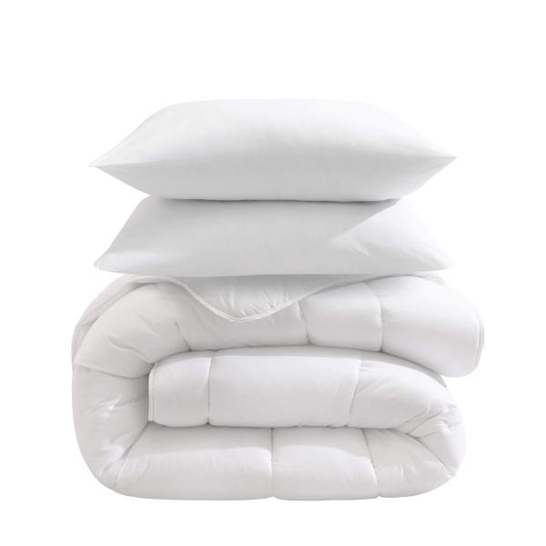 Pack couette hiver 550g  + oreiller éco naturel moelleux 60x60 DAS