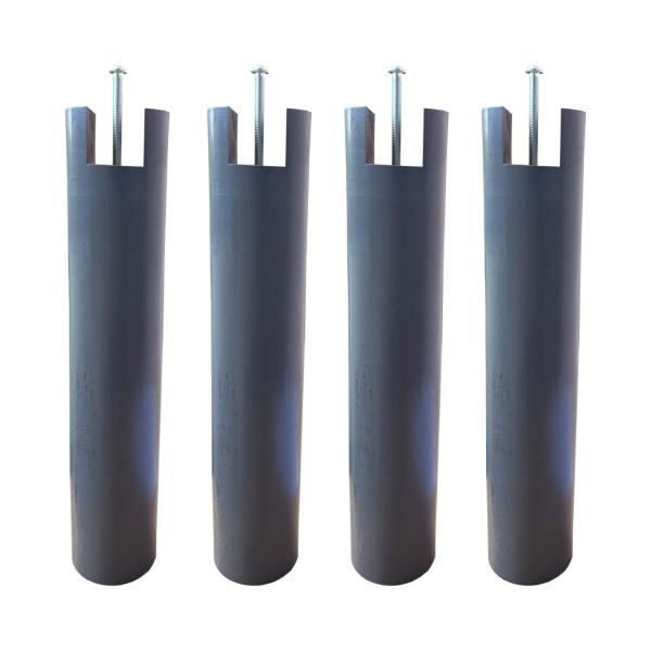 4 pieds cylindriques pour cadre à lattes 30 cm DAS