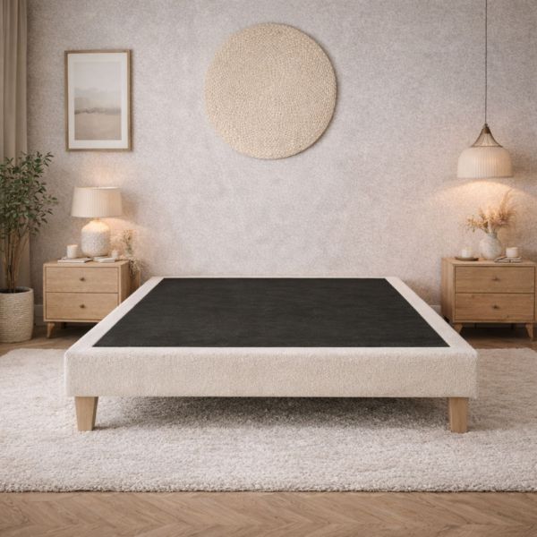 sommier bouclette someo sur 4 pieds