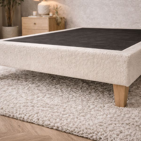 zoom rembourrage bouclette sommier